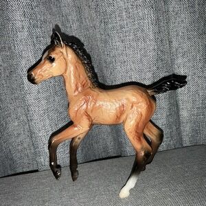 vintage Breyer Brown Running Foal Colt Model Horse 7" Tall Breyer molding co USA